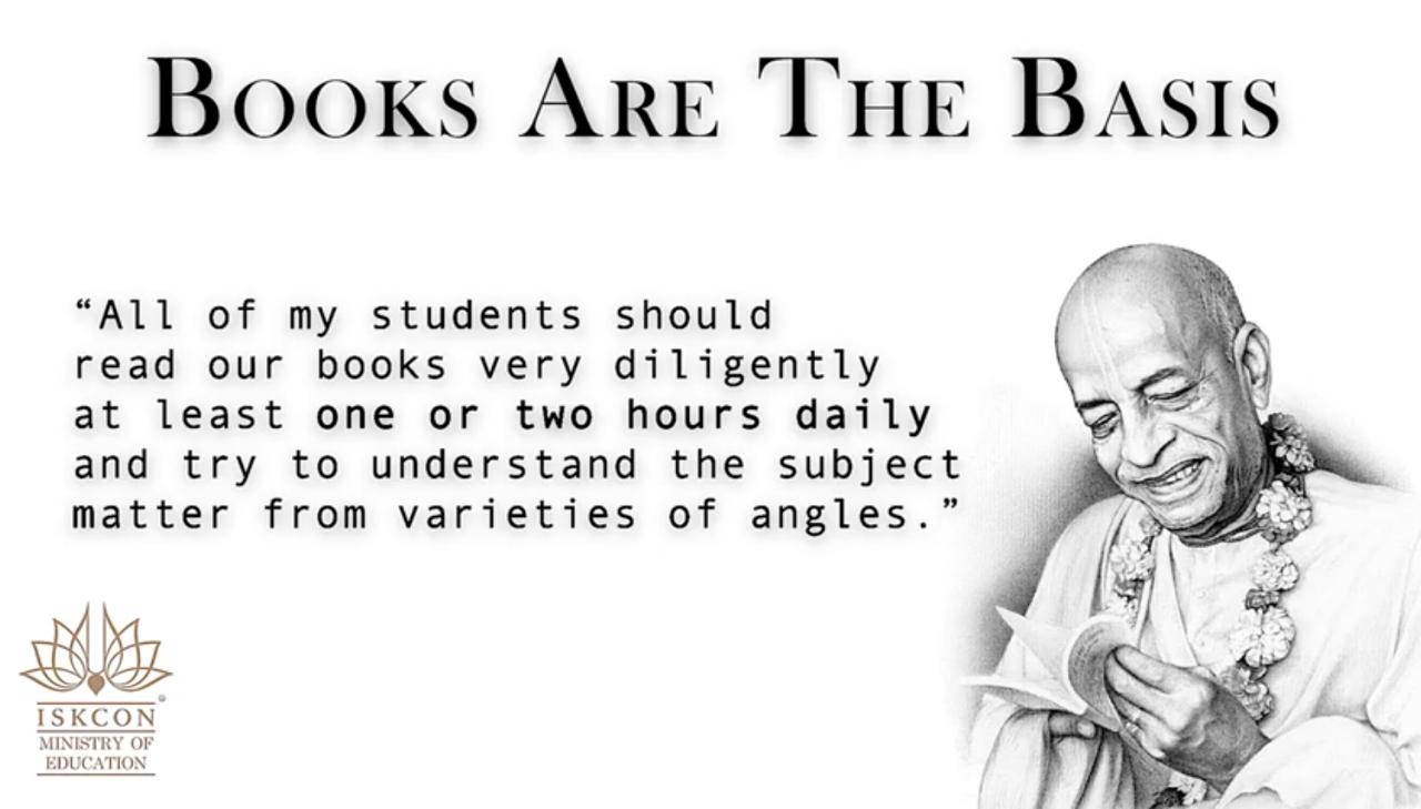 Enhancing the culture of reading srila prabhupada s books globally via