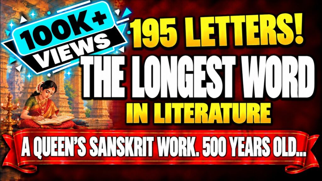 Thumbnail of the Sanskrit Garden video “The World’s Longest Sanskrit Word: Decoded”